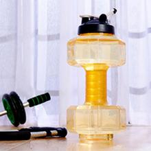 Garrafa de plástico para halteres esportivo, 2.5 l, grande capacidade, para corrida, fitness, academia, criativo 2024 - compre barato