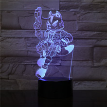 Lámpara de escritorio de dibujos animados para niños, luz nocturna de gato negro con 7 colores cambiantes 3D LED Usb para decoración de oficina, regalo de vacaciones, 2486 2024 - compra barato