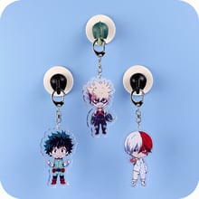 My hero academia keychain Midoriya Izuku Bakugou Katsuki Todoroki Shoto figure Acrylic keyring cosplay pendants 2024 - buy cheap