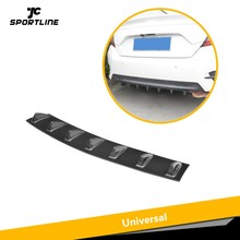 ABS Plastic Universal Rear Bumper Diffuser Black Window Roof Wing Spoiler 7 Fin Shark Style 2024 - buy cheap