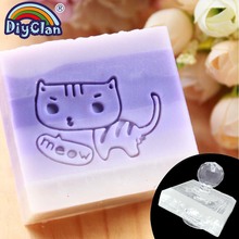 Cat Pattern Soap Making Stamp Handmade Transparent Kitten Natural Soap Stamps Animal Chapter Acrylic Chapters Custom 2024 - buy cheap
