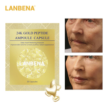 LANBENA 24K Gold Peptide Wrinkles Face Ampoule Capsule Facial Cream Day Skin Whitening Serum Anti-Aging Lifting Firming 30Grain 2024 - buy cheap
