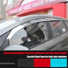 Brand New 1 Set Windows Chrome Vent Visors Rain Guard Sun Shield Deflectors For Kia Carens 2024 - buy cheap