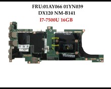 High quality DX120 NM-B141 for Lenovo Thinkpad X1 Carbon Laptop Motherboard FRU:01AY066 01YN039 I7-7500U 16GB RAM Fully Tested 2024 - buy cheap