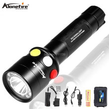Alonefire-lanterna led q5 recarregável rx2, luz vermelha, branca e amarela, iluminação brilhante, farol 2024 - compre barato