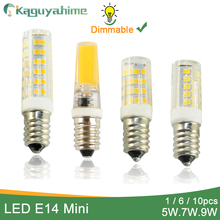 Kaguyahime 1~10pcs Dimmable High Bright COB Mini LED E14 Bulb Light 220V E14 LED Lamp Lampada Ampoule Bombilla Lampara 5W 6W 7W 2024 - buy cheap