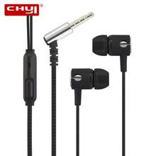 CHYI  earphones Sport Headset  with Mic 3.5mm In-Ear Wired Earphone Earbuds Stereo Headset Universal for Xiaomi iPhone PC 2024 - buy cheap