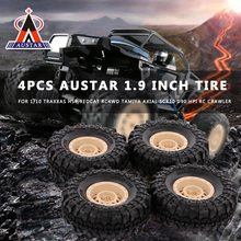 4pcs AUSTAR Rubber Tyre 110mm 1.9 Inch Tire Wheel for 1/10 Traxxas HSP Redcat RC4WD Tamiya Axial SCX10 D90 HPI RC Rock Crawler 2024 - buy cheap