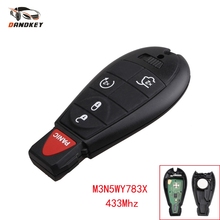 Dandkey 4+1 5 Buttons Fob For Dodge Jeep Chrysler Caravan Cherokee 2008-2014 M3N5WY783X IYZ-C01C 433Mhz Smart Remote Car Key 2024 - buy cheap