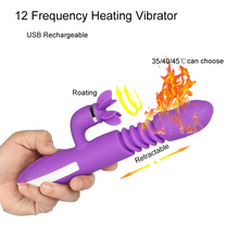 12 Frequency Heating Vibrating Spear Retractable Vibrators Roating Clitoris Stimulator G-Spot Vagina Massager Sex Toys For Women 2024 - buy cheap