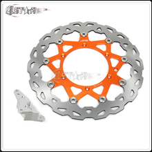 Disco de freio para motocicleta + suporte, disco flutuante de 320mm cnc para ktm sx xc xcw sxf xcf xcfw 125 144 150 200 250 300 350 400 450 505 530 2024 - compre barato