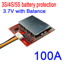 3S 4S 5S 100A 12V 16.8V 21V PCM BMS battery protection board w/ Balance for 18650 lithium Li-ion LiPO batteries 3.7V 3 4 5 CELL 2024 - buy cheap