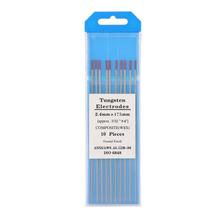 Electrodos de tungsteno compuestos de soldadura Tig, electrodos de tungsteno de 2,4x175mm/150mm (WES Purple), 10 paquetes 2024 - compra barato