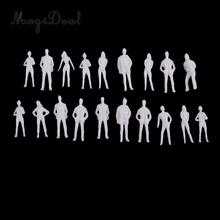 MagiDeal 20Pcs 1/75 HO Scale Unpainted Model People Architectural Figure Miniature Human Plastic Scene Simulation for Layout 2024 - buy cheap
