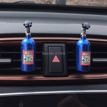 Ambientador JDM de aleación de aluminio para coche, botella con tanque NOS, colgante para espejo retrovisor, Clip de Perfume de salida, 5 uds. 2024 - compra barato