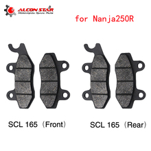 Alconstar Ninja 250R Motorcycle Brake Pads For Kawasaki Ninja 250R 2013-2016 Rear Front Brake Pads Brake System 2024 - buy cheap