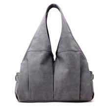 Bolso de mano de gran capacidad para mujer, bolso de mano para mujer, bolso bandolera de lona única, 2019 2024 - compra barato