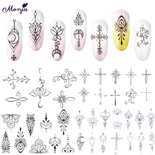 Monja-set of 8 decorative stickers for nails 2024 - compre barato