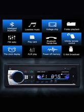 HOT 12V Bluetooth Car Stereo FM Radio MP3 Audio Player 5V Charger USB SD AUX Auto Electronics Subwoofer In-Dash 1 DIN Autoradio 2024 - buy cheap