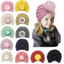Warm Winter Baby Toddler Cute Girls Boys Hat Infant Knit Beanie Crochet Ski Ball Cap 2024 - buy cheap