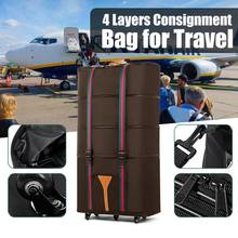 4 Layers Retractable Folding Consignment Luggage Travel Bag Waterproof Oxford Storage Suitcase Travel Bags 2024 - buy cheap