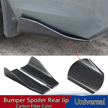 1Pair Universal Carbon Fiber Color Car Bumper Spoiler Rear Lip Angle Splitter Diffuser Anti-crash modified Car Body Side Skirt 2024 - buy cheap