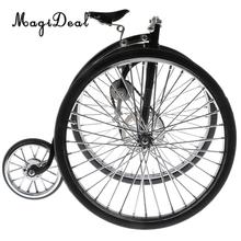 Миниатюрный трехколесный велосипед из 1:10 сплава, модель велосипеда, коллекция игрушек, подарок для дома, офиса, украшение стола 2024 - купить недорого