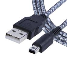 2 в 1 кабель для зарядки для 3DS зарядное устройство 1,5 м 24 К кабель для синхронизации данных для NDSI USB кабель для передачи данных для nintendo NDSI новый 3 DSXL 2 DSLL 3DS 3ds кабель 3ds зарядка 2024 - купить недорого