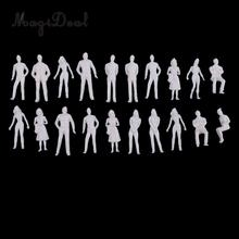 20 Pieces 1/50 Scale Unpainted People Model Architectural Figure Miniature Human Plastic Scene Simulation for Layout Diorama 2024 - buy cheap