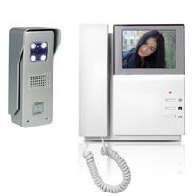 Видеодомофон Videll, комплект системы дверного звонка 4,3 дюйма, ЖК-монитор, алюминиевый сплав, ИК-камера, домофон для дома 2024 - купить недорого