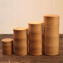 Natural Bamboo Tea Can Tea Canister Storage Boxes Travel Sealed Portable Tea Coffee Container Small Jar Caddy Organizer 2024 - buy cheap