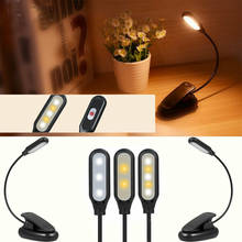 2019 Newest Protable Led Book Light Mini Clip-On Flexible Bright LED Lamp Light Book Reading Lamp For Travel Bedroom Book Reader 2024 - buy cheap