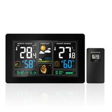 Color Big Screen Weather Forecast Clock Wireless Radio Multifunction Electronic Alarm Temperature Humidity Calendar 2024 - buy cheap