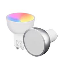 GU10 Bulb Work With Alexa Echo Google Home Home Automation RGBW 2.4G WIFI APP Voice Timer Dimmer Control 110V To 240V 2024 - buy cheap