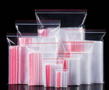 100pcs/lot 9 size Clear Plastic Poly Bags Grip Resealable Zip Lock Bag Sundries Self Seal Storage Bag 2024 - buy cheap