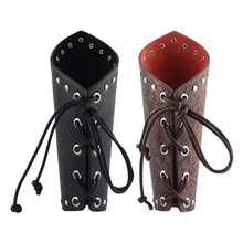 Punk Rock Gothic Leather Wrist Bracer Guards Arm Protector Wristband for Men 2024 - buy cheap