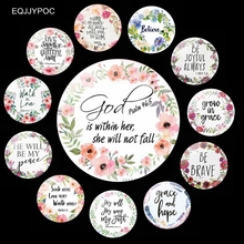 Bible Fridge Magnet  "god Is Within Her She Will Not Fall" Quotes Letters Refrigerator Magnets Fridge Stickers Art Home Decor 2024 - buy cheap