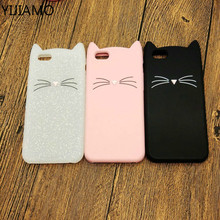 3d cartoon cat case for iphone 6s Pink Black Phone Case Cover Coque Fundas For iPhone 7 7Plus 6 6S 5S SE X XS Max Leopard case 2024 - buy cheap