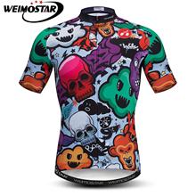 Camiseta de manga corta de ciclismo para hombre, Ropa transpirable para montar en bicicleta de montaña, verano, 2018 2024 - compra barato