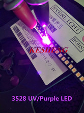 Diodo led SMD KESHENG 3528/1210 púrpura/uv smd/plcc-2 smt, diodos emisores de luz ultrabrillantes de alta calidad, 3000 Uds. 2024 - compra barato