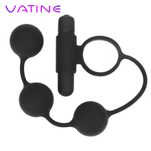 VATINE 10 Speed Prostate Massager Butt Plug Vibrator Sex Toys for Men 3 Balls Male Masturbation with Anal Bead 2024 - buy cheap