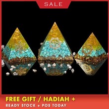 AURA REIKI Orgonite Pyramid Pyramid Natural Chakra Crystal Energy Converter Transplanting Evil Spirits To Remove Negative Energy 2024 - buy cheap