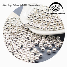 MADALENA SARARA 3mm4mm5mm Sterling Silver Crimp End Beads Jewelry Findings And Componet S925 Beads For Jewelry Making 50pcs/lot 2024 - buy cheap
