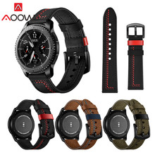 Correa de reloj de cuero genuino para Samsung Galaxy Watch, 22mm, 46mm Gear S3 Frontier, pulsera clásica de liberación rápida, SM-R800 2024 - compra barato