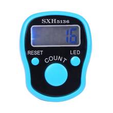 New Plastic Stitch Marker Finger Ring Counter LED Night Light Electronic Tally Counter Plastic Blue Electronic Counting Tools 2024 - buy cheap