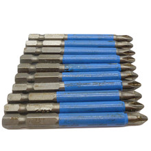 Brocas de chave de fenda ph2 de 70mm, broca de furadeira magnética philips com 10 peças 2024 - compre barato