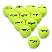 Набор из 12 безликих теннисных мячей с сетчатой сумкой, резиновый тренировочный мяч, теннисные мячи, игрушка для домашних животных 2024 - купить недорого