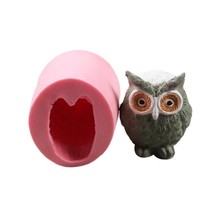 Small Owl Shape Hands Shape 3D Silicone Cake Mold, Cartoon Cake Tools Soap Mold Cake Decoration Owl Fondant Mold 2024 - buy cheap