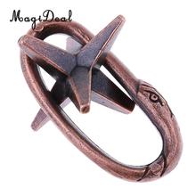 High Quality 1Pc Alloy Star Ring Puzzle Classic Metal Brain Teaser IQ EQ Test Toys for Kids Adults Children Youth Birthday Gift 2024 - buy cheap