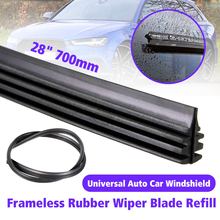 New Universal Black 28 700mm Car Bus Van Truck Rubber Wiper Blade Cut To Size Windscreen Frameless Wiper 2024 - buy cheap